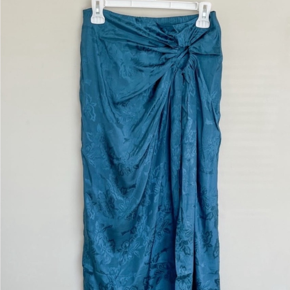 Band of Gypsies Asymmetrical Blue Skirt - Picture 2 of 8